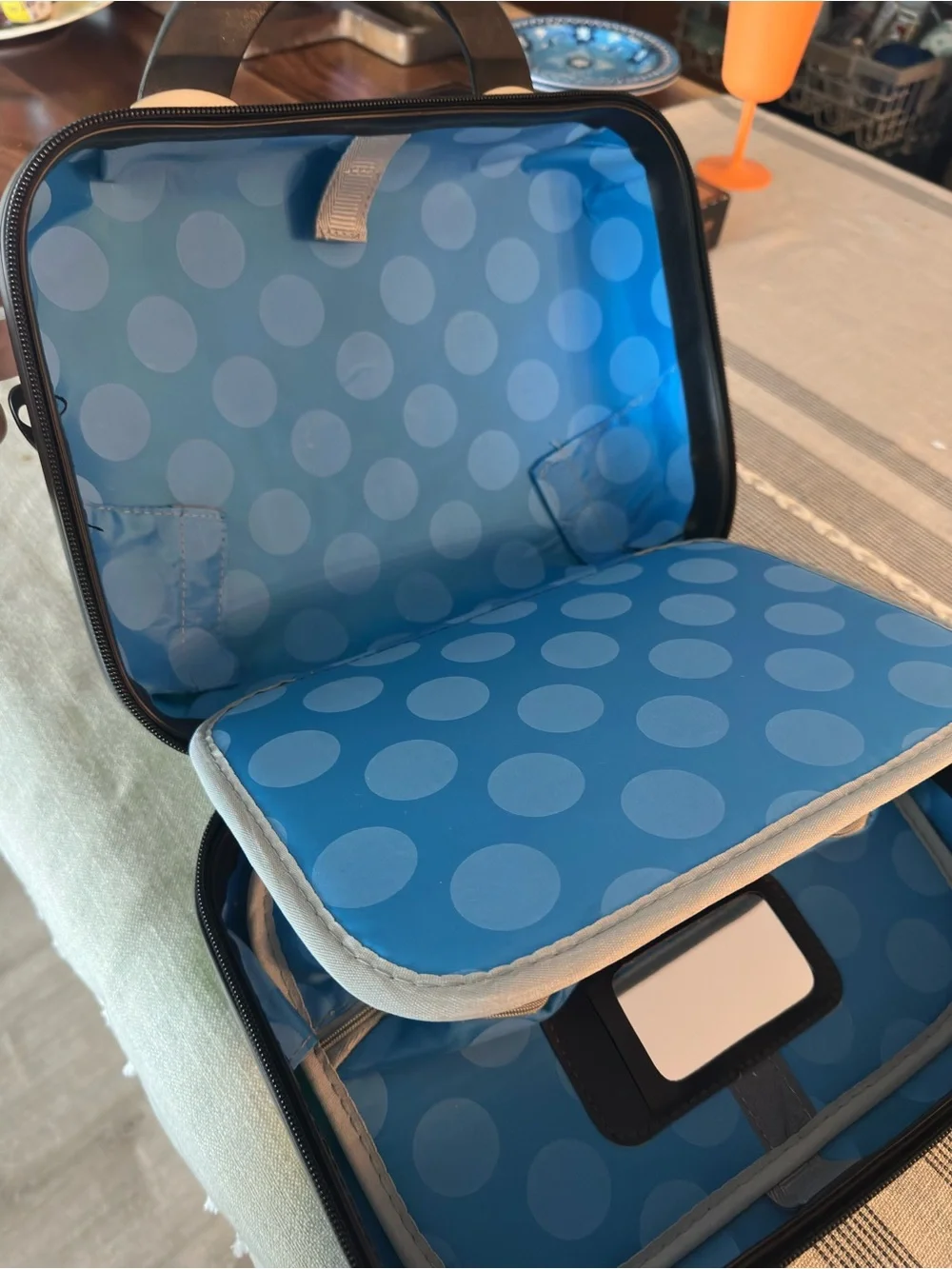Heys x Romero Britto Hard Shell Cosmetic Train Case Makeup Travel Case